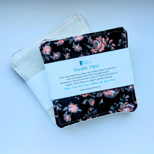 Night Blooms Organic Cotton Fleece Wipes