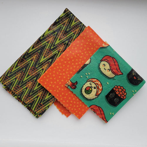 Sushi Beeswax Wrap 3 Pack