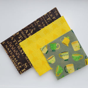 Cuppa Beeswax Wrap 3 Pack