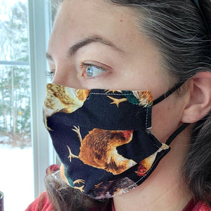 Adult 2 Layer Cotton Mask PLUS Non-Woven Filter