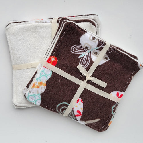 Butterflies on Brown 4 Bamboo Sherpa Wipes