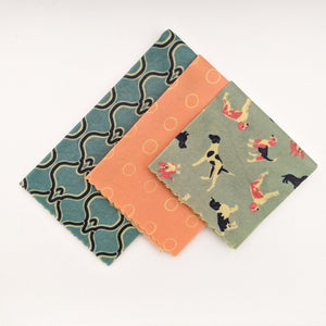 Pups and Pink Beeswax Wrap 3 Pack