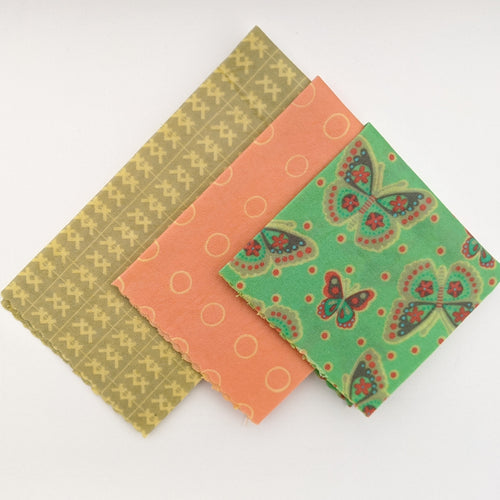 Flutterby Beeswax Wrap 3 Pack