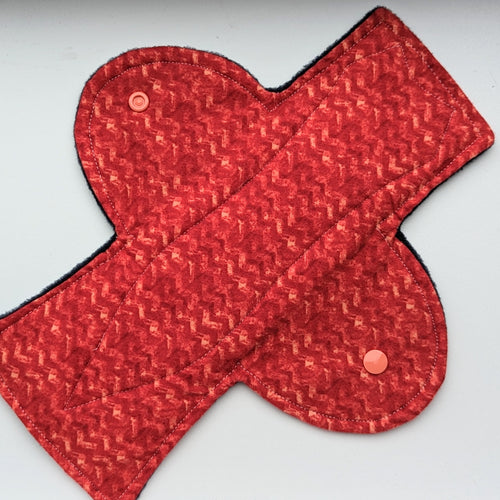 Red Blend Chevron Overnight/Postpartum Pad